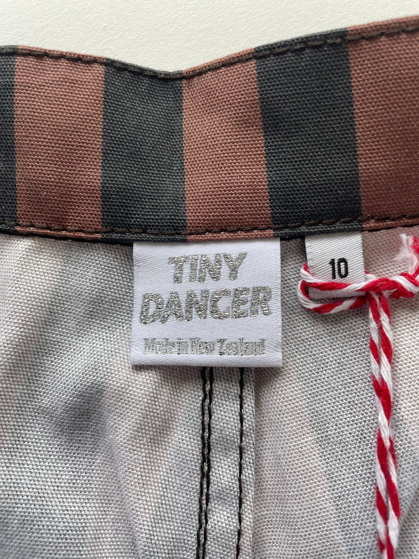 Womens Two Tone Stripe Pants / 10