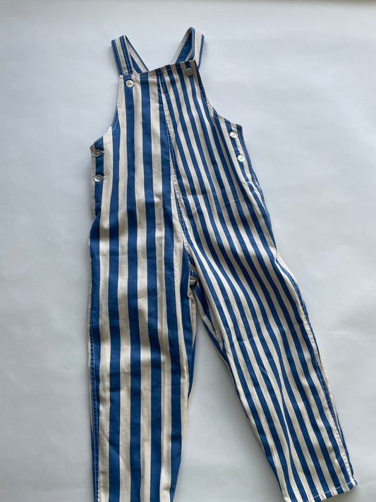 Popcorn stripes overall / 3-4 Y