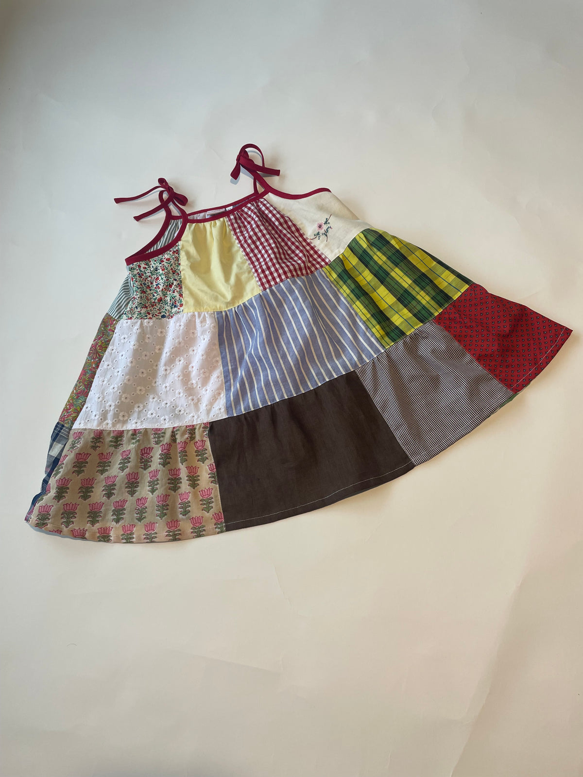 Girls Patchwork Dress/One of a kind