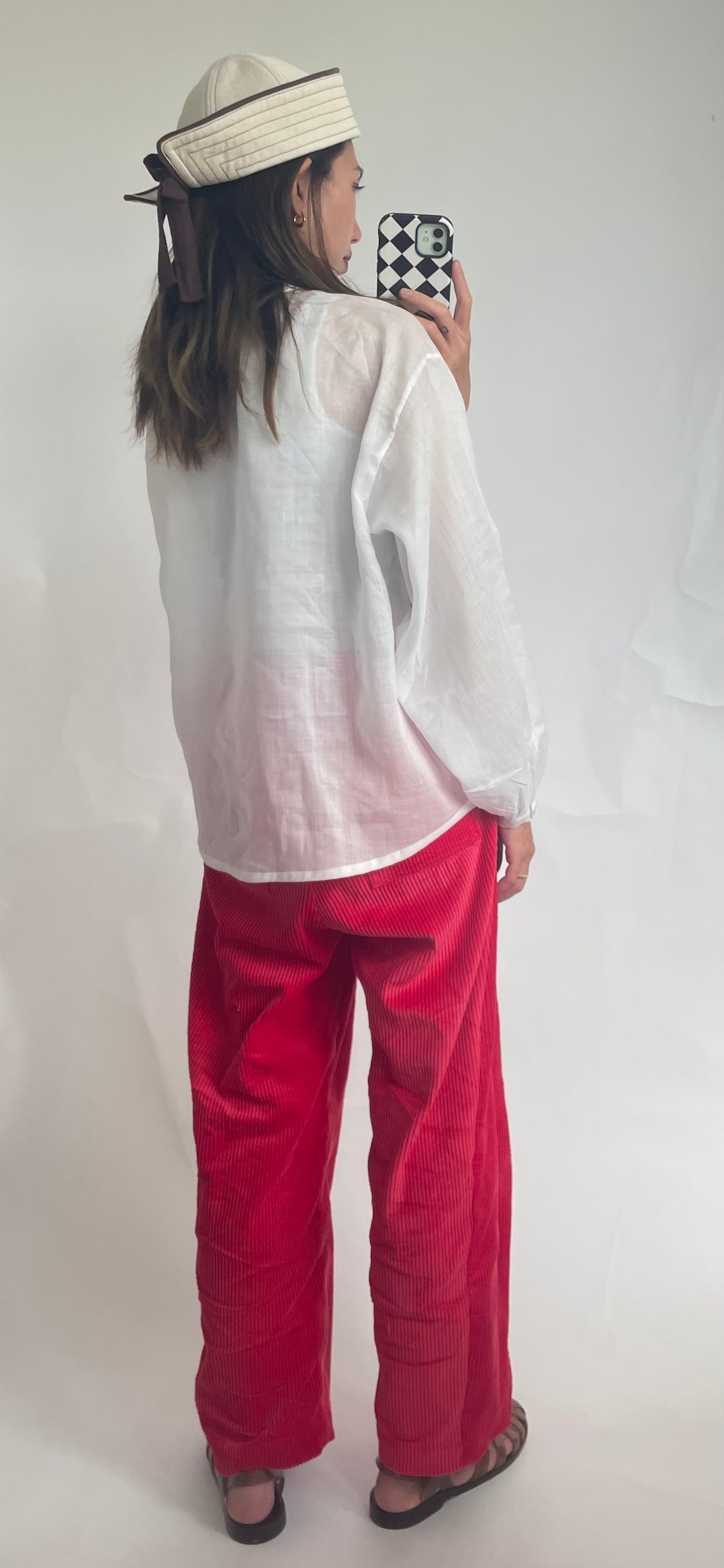 Womens Ramie Garden Folk Blouse