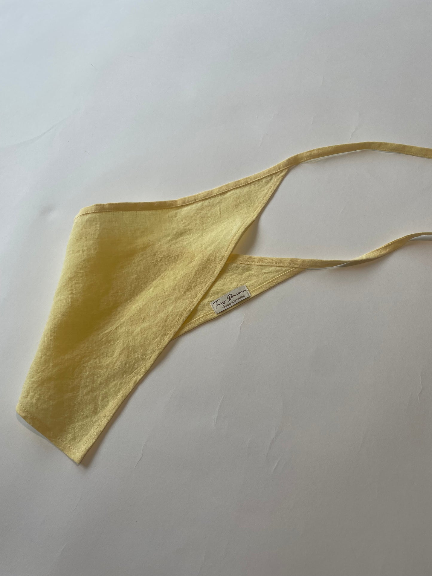 Sample Butter Linen Headscarf.