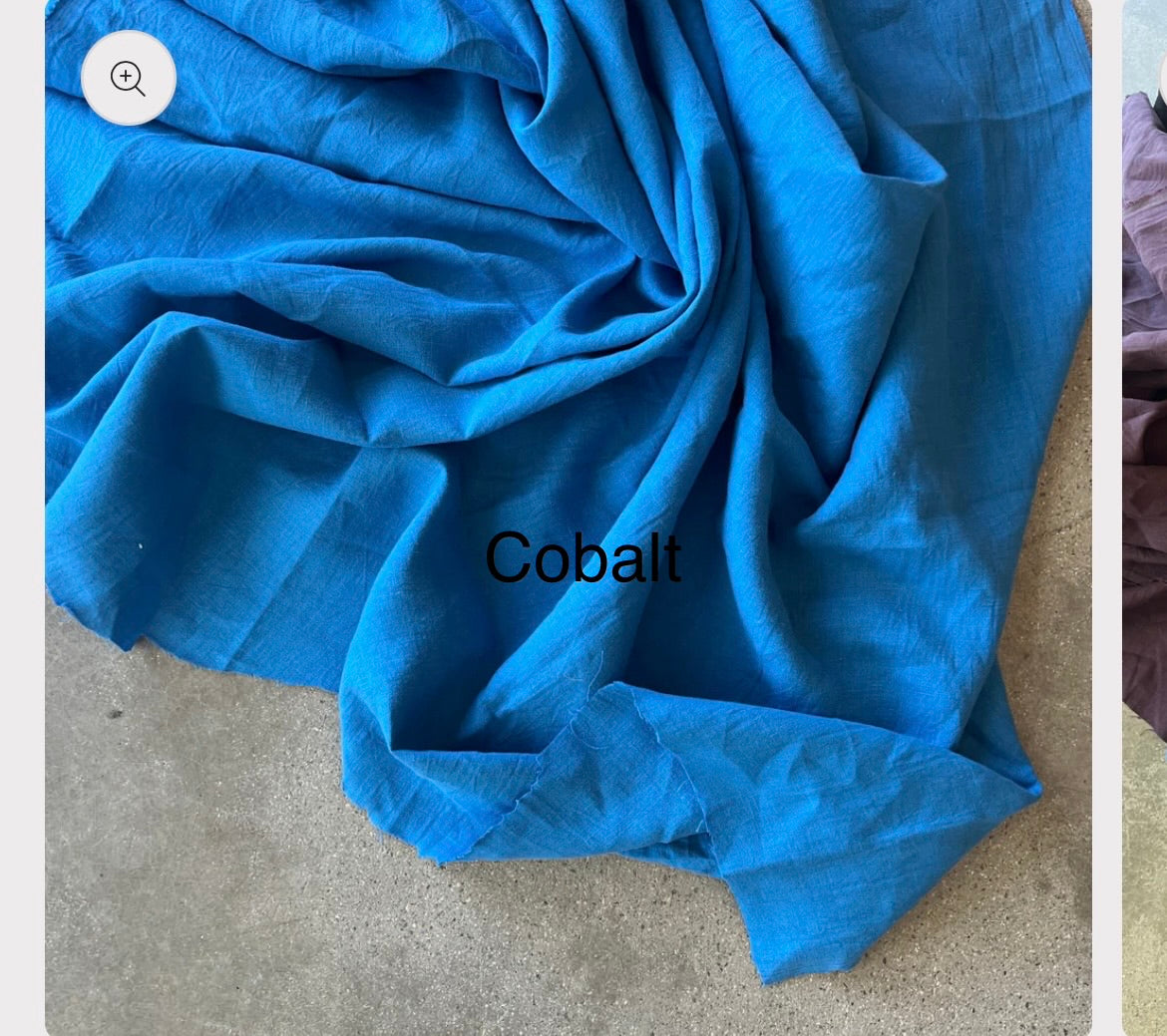 Linen Gathered Cloud Dress