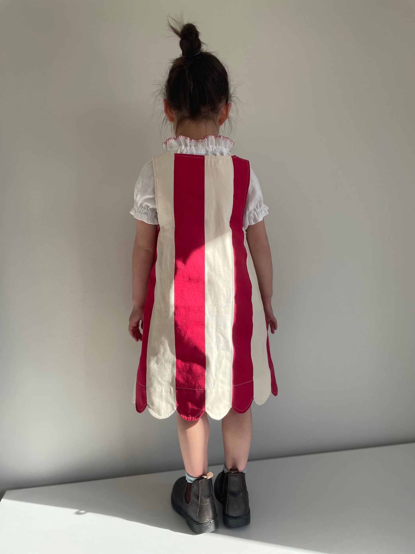 Girls Scallop Market Umbrella Dress