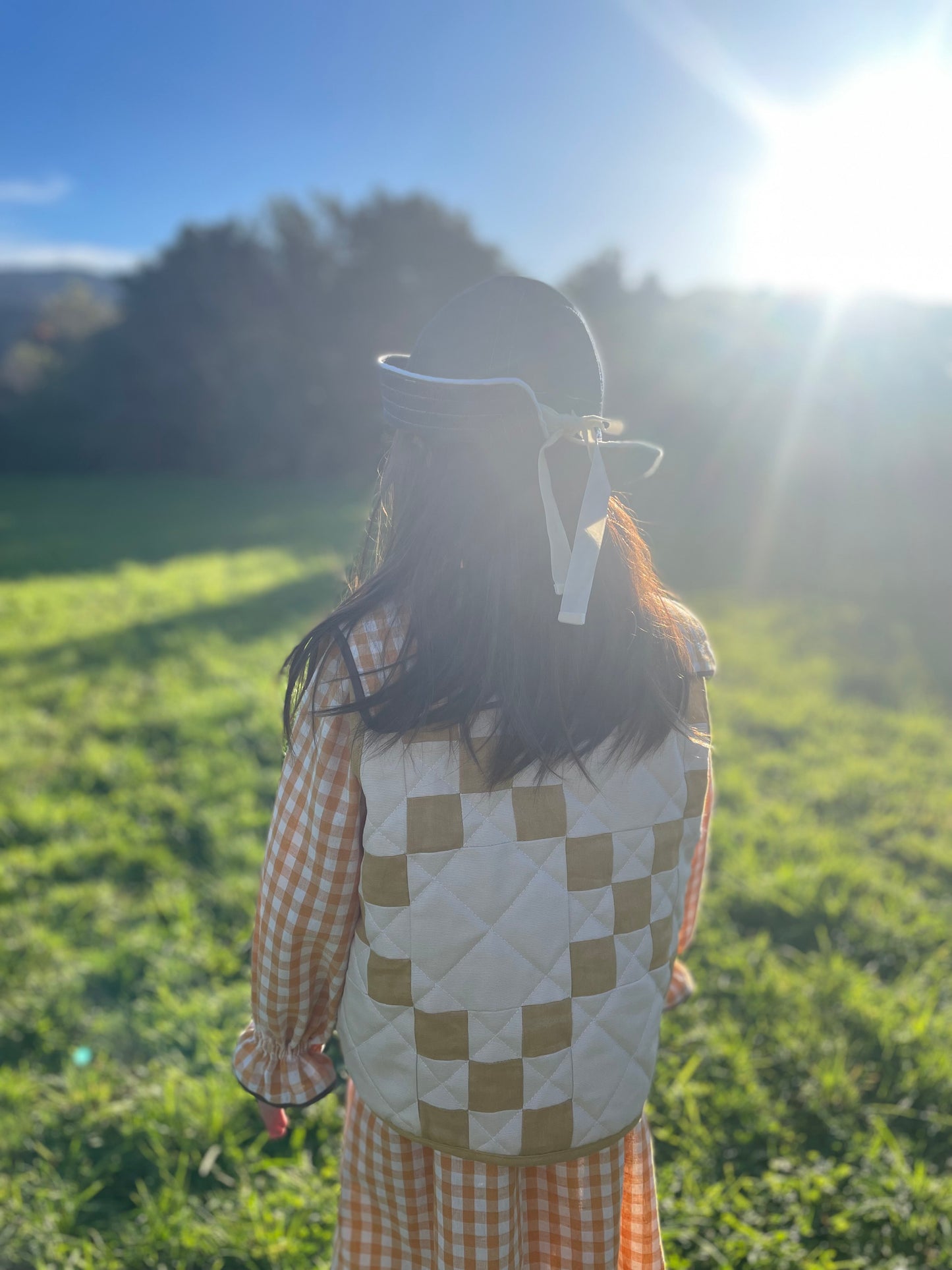 Child Irish Chain Wool Quilt Vest