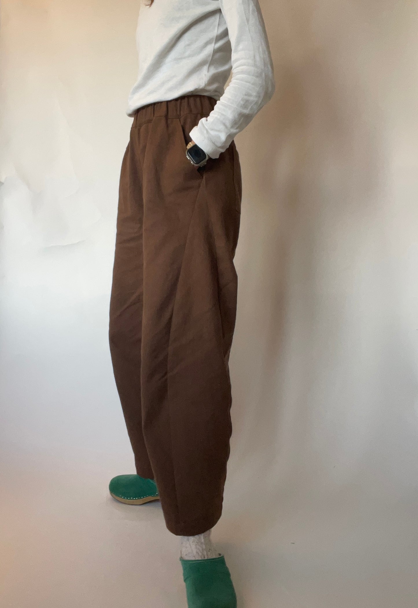 Womens Cotton Arc Carved Pants