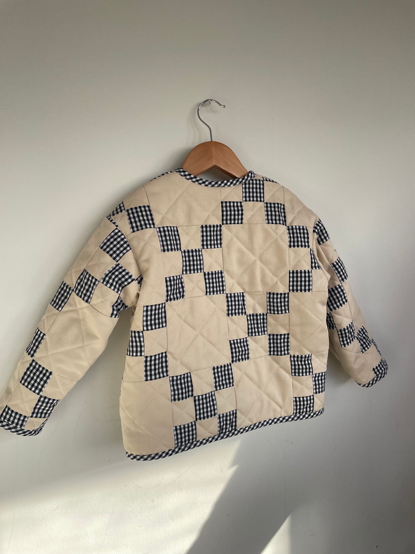 Child Irish Chain Wool Quilt Jacket