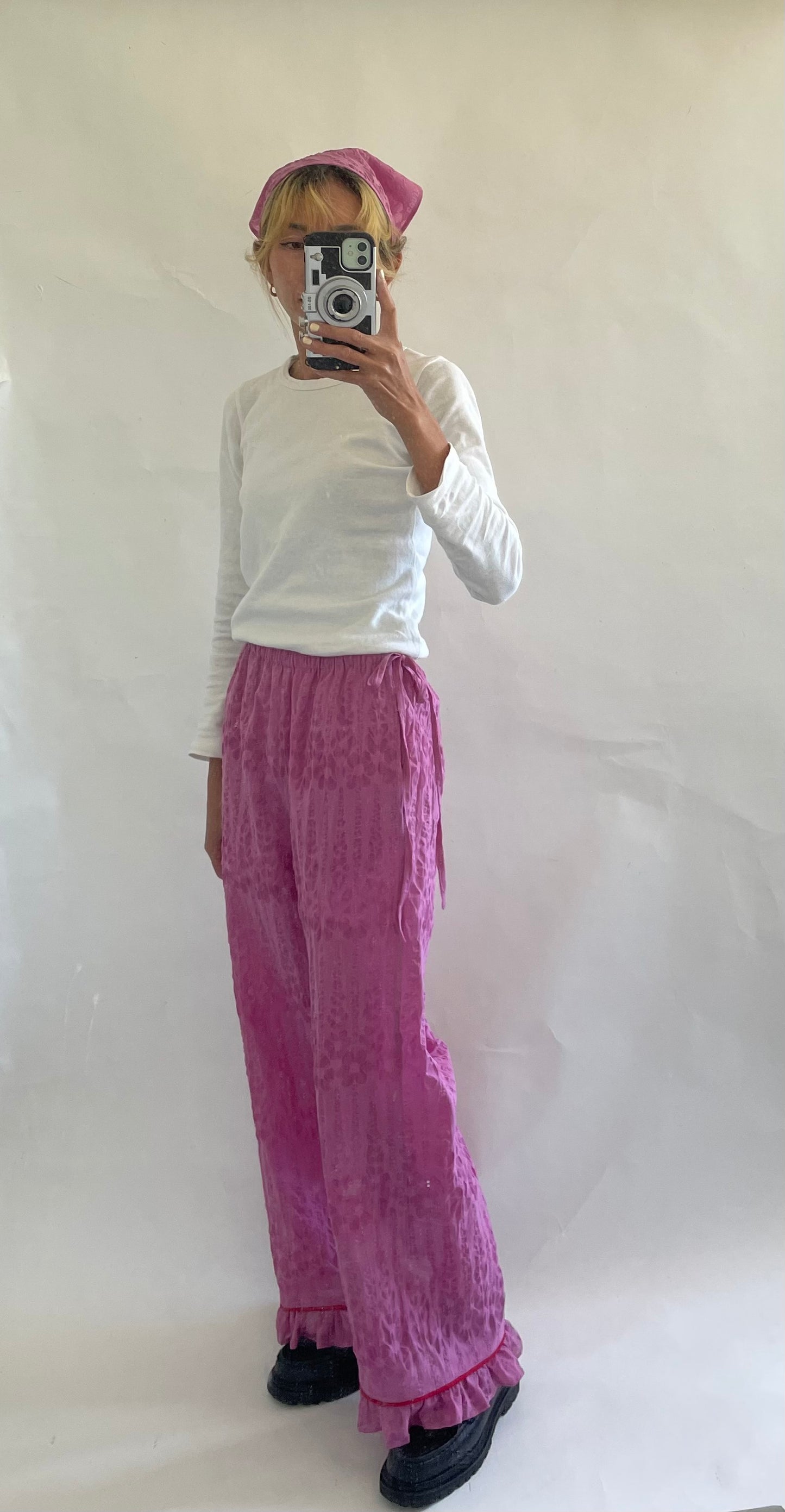 Womens Daisy Ruffle Pants