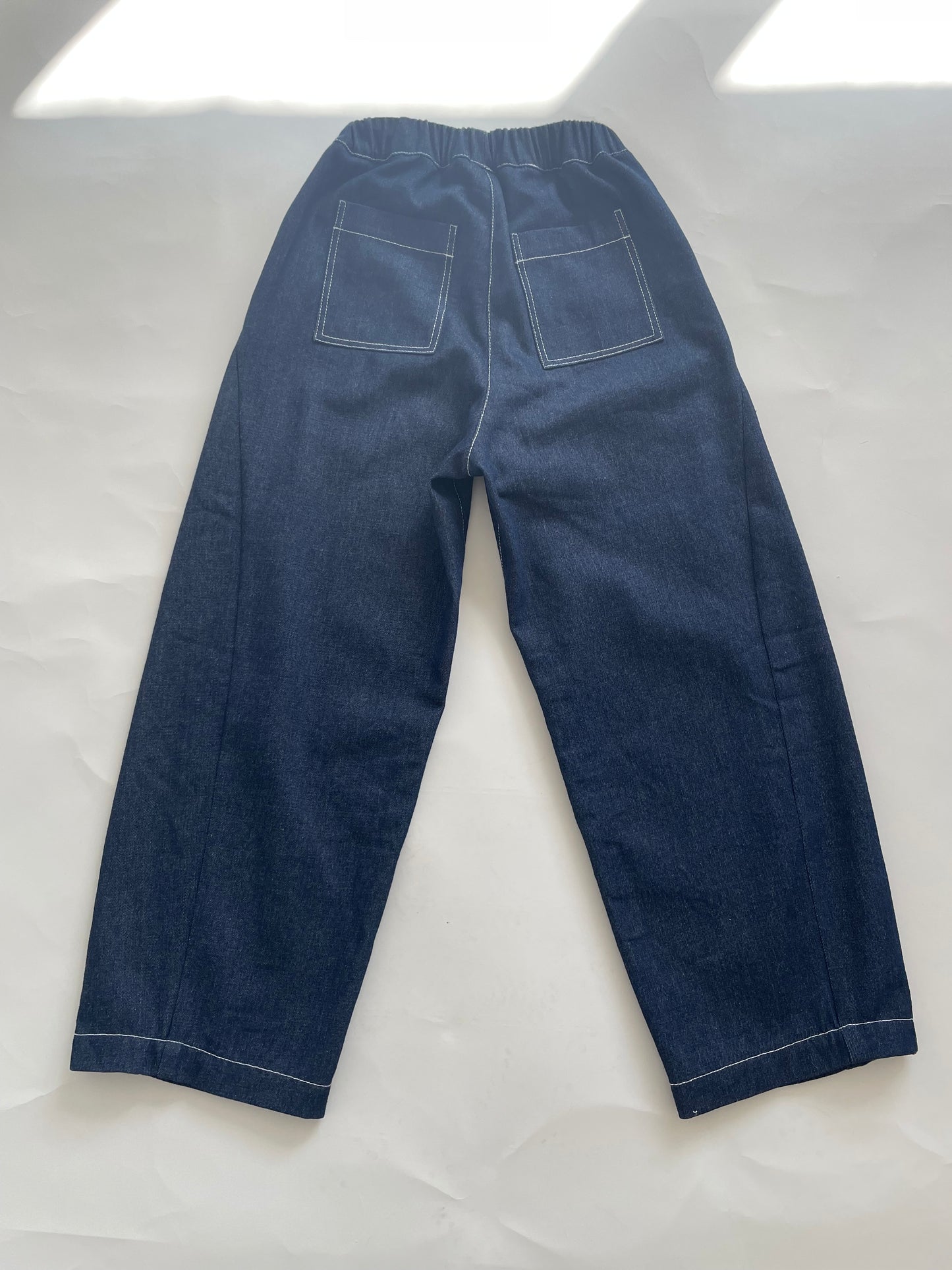 Womens Denim Arc Carved Pants