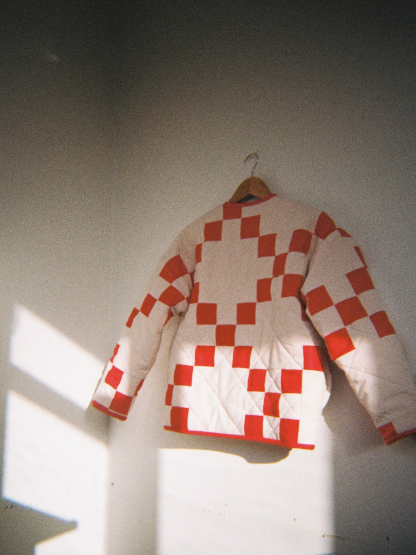 Wonens Irish Chain Wool Quilt Jacket