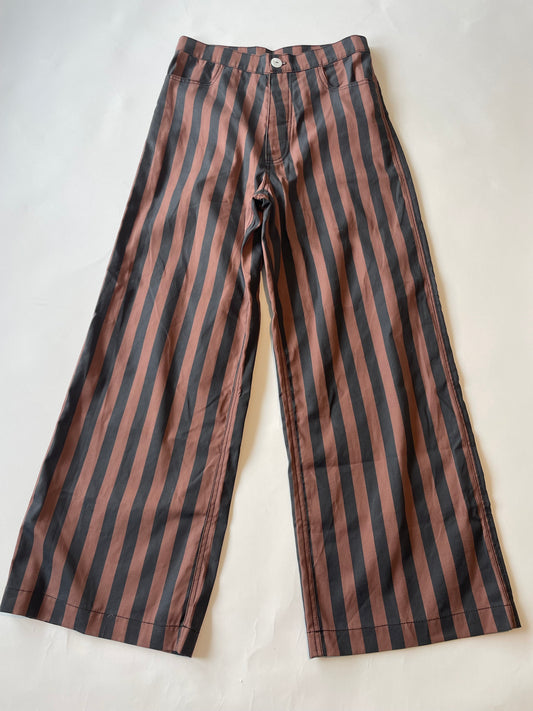 Womens Two Tone Stripe Pants / 10