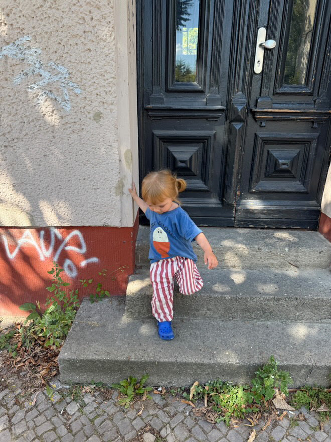 Unisex Child Popcorn Stripe Cotton Pants