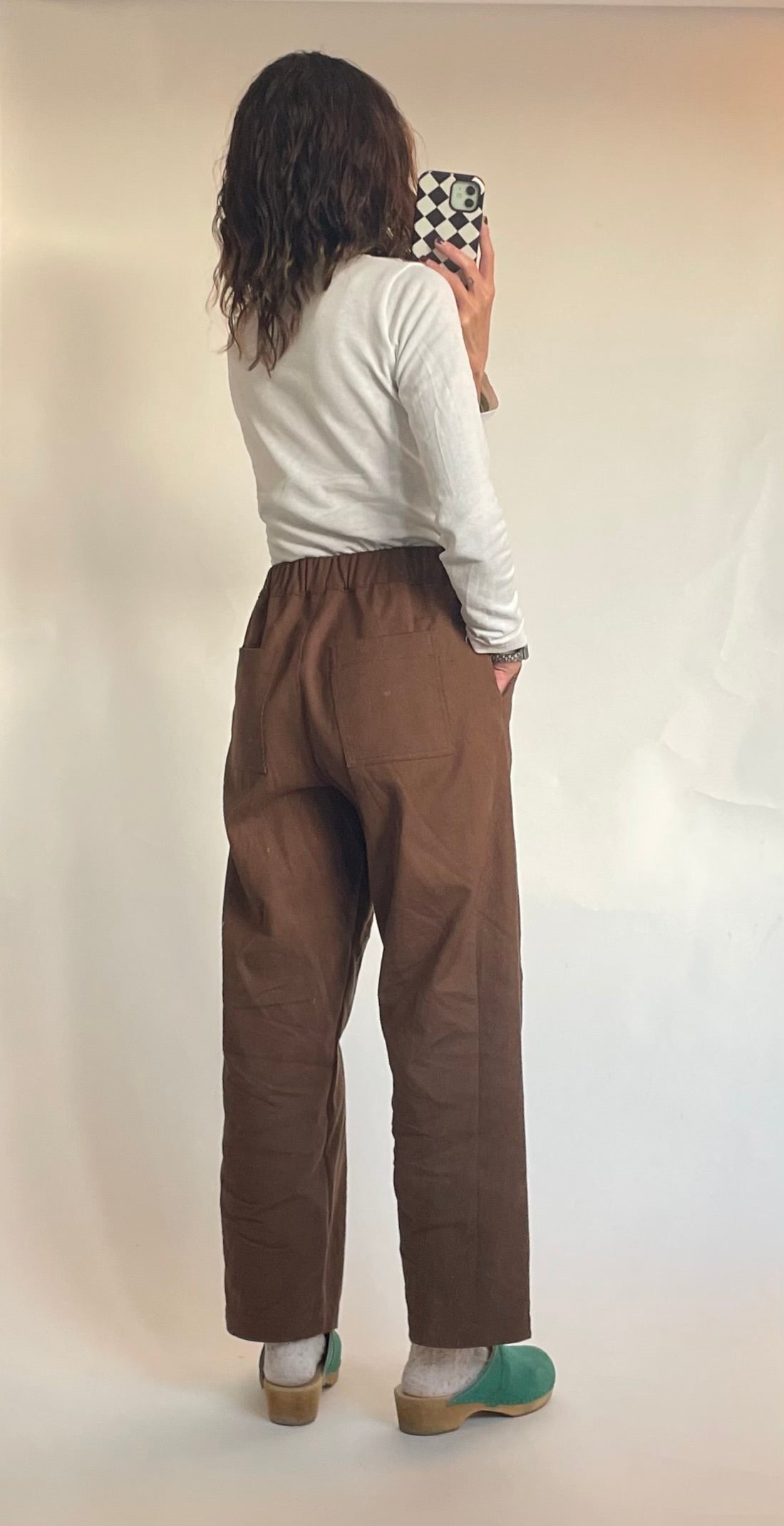 Womens Cotton Arc Carved Pants