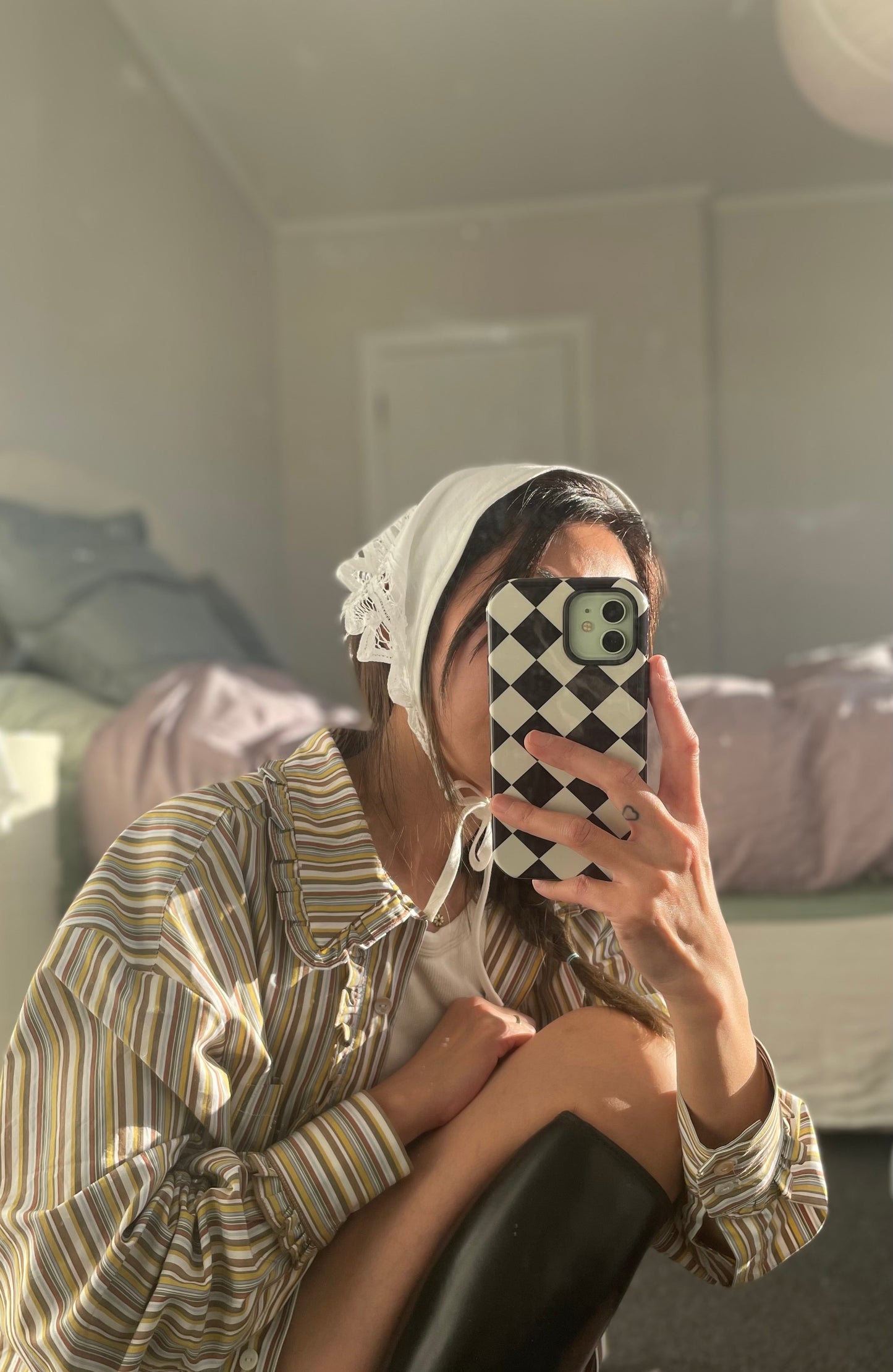 Womens Vintage Lace Headscarf