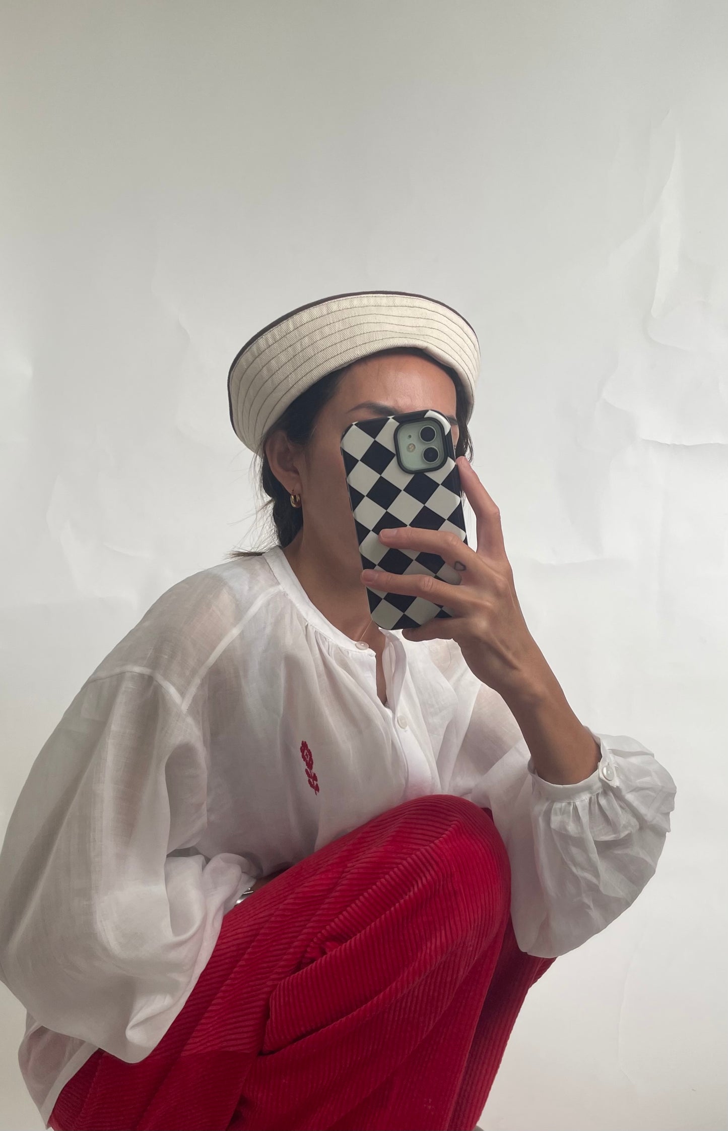 Womens Denim Sailor Hat