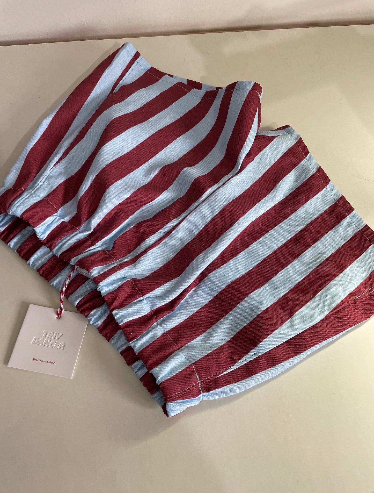 Unisex Child Two Tone Stripe Cotton Shorts