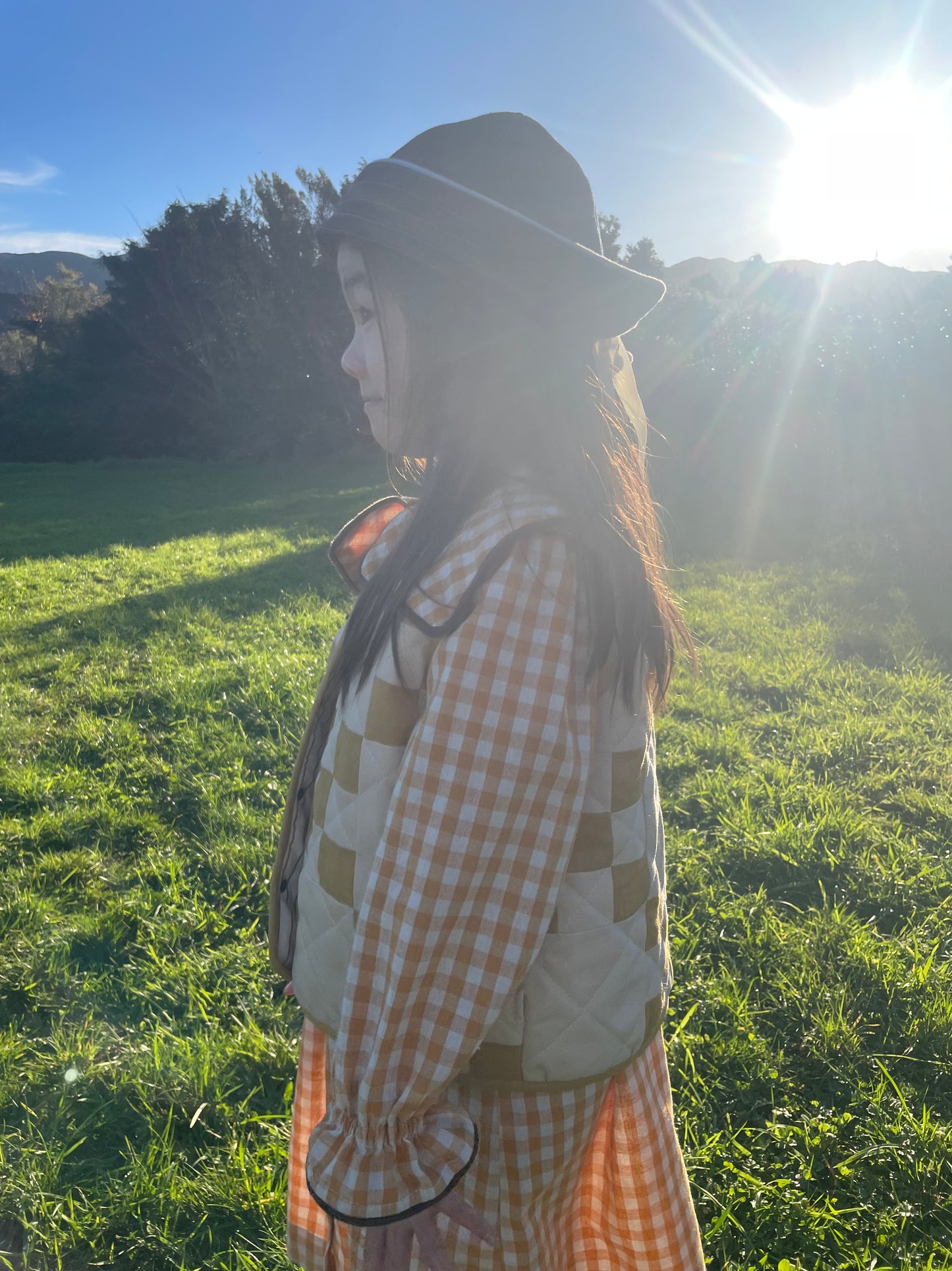 Child Irish Chain Wool Quilt Vest