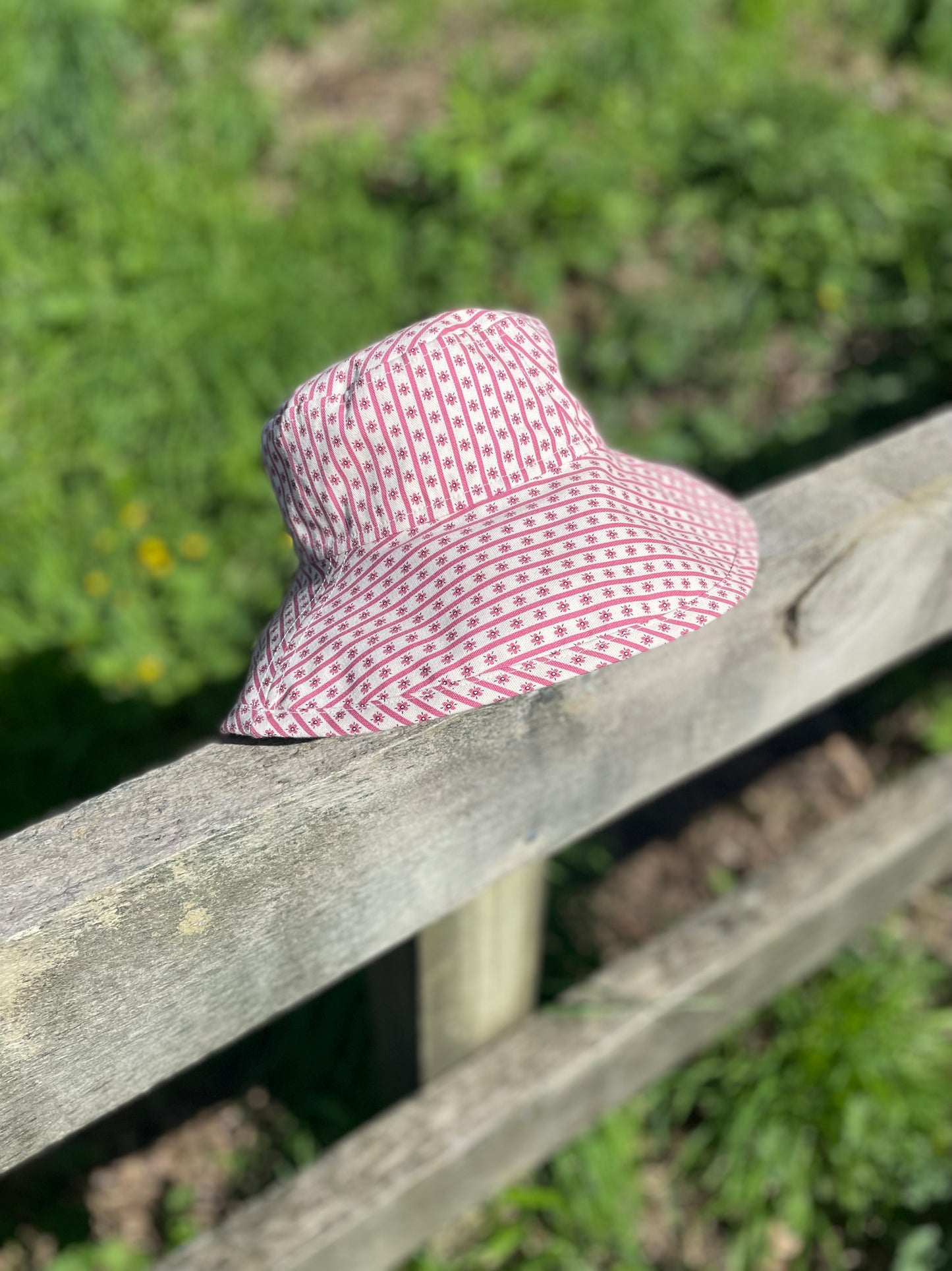 Child Floral Wallpaper Wide Brim Sun Hat