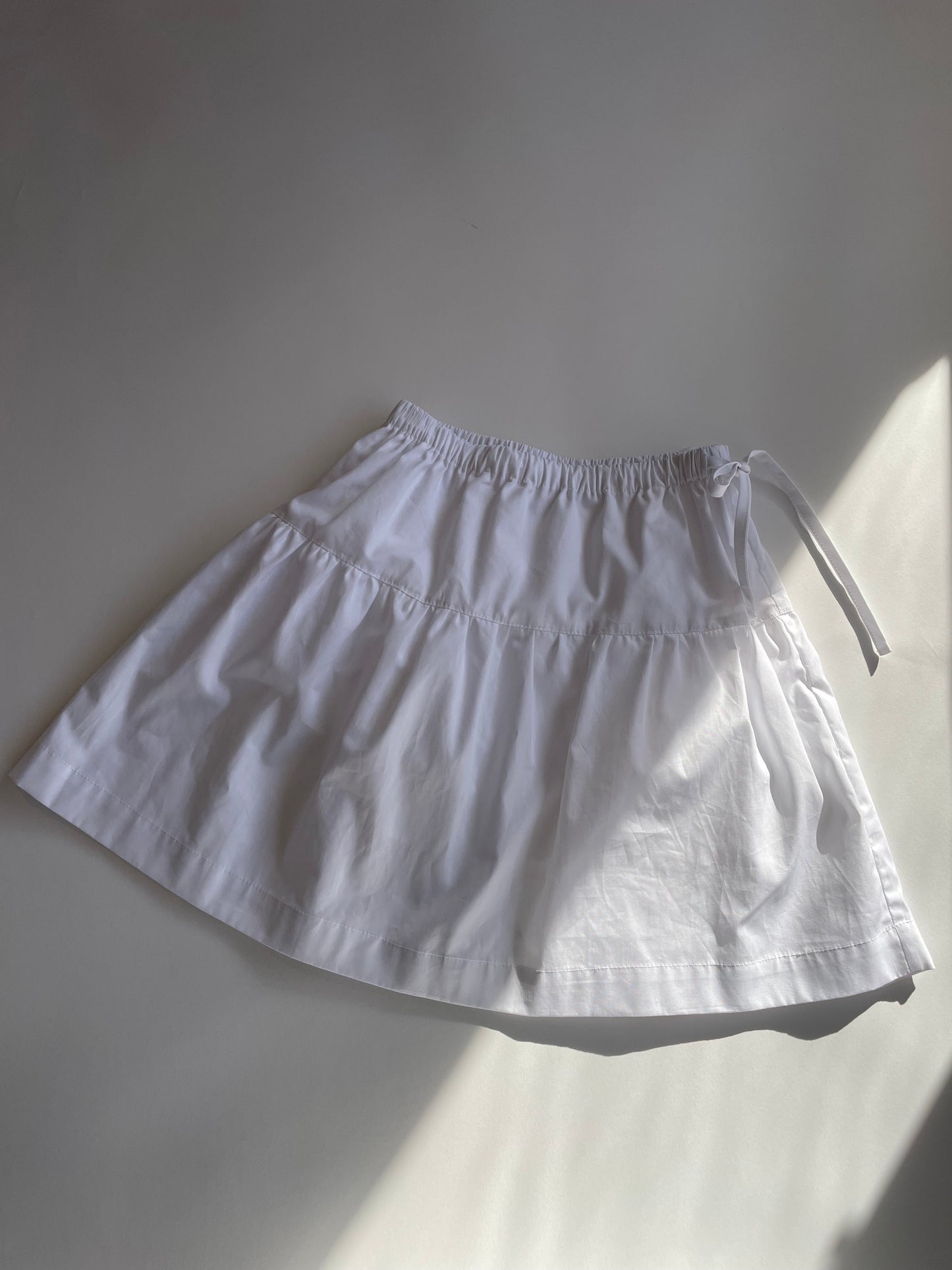 Girls Cotton Poplin Midi Skirt