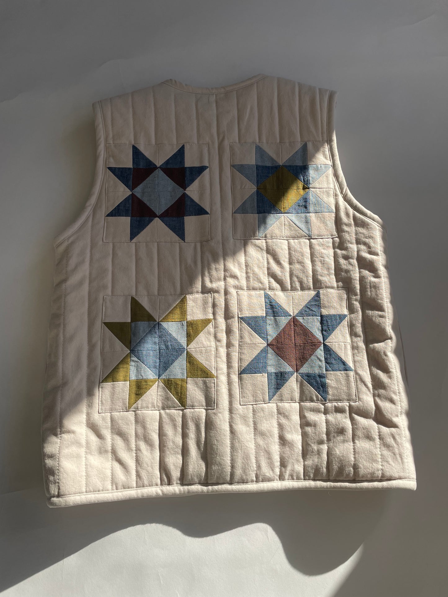 Brand new - ready to ship / Womens Crystal Patchwork Vest / 6