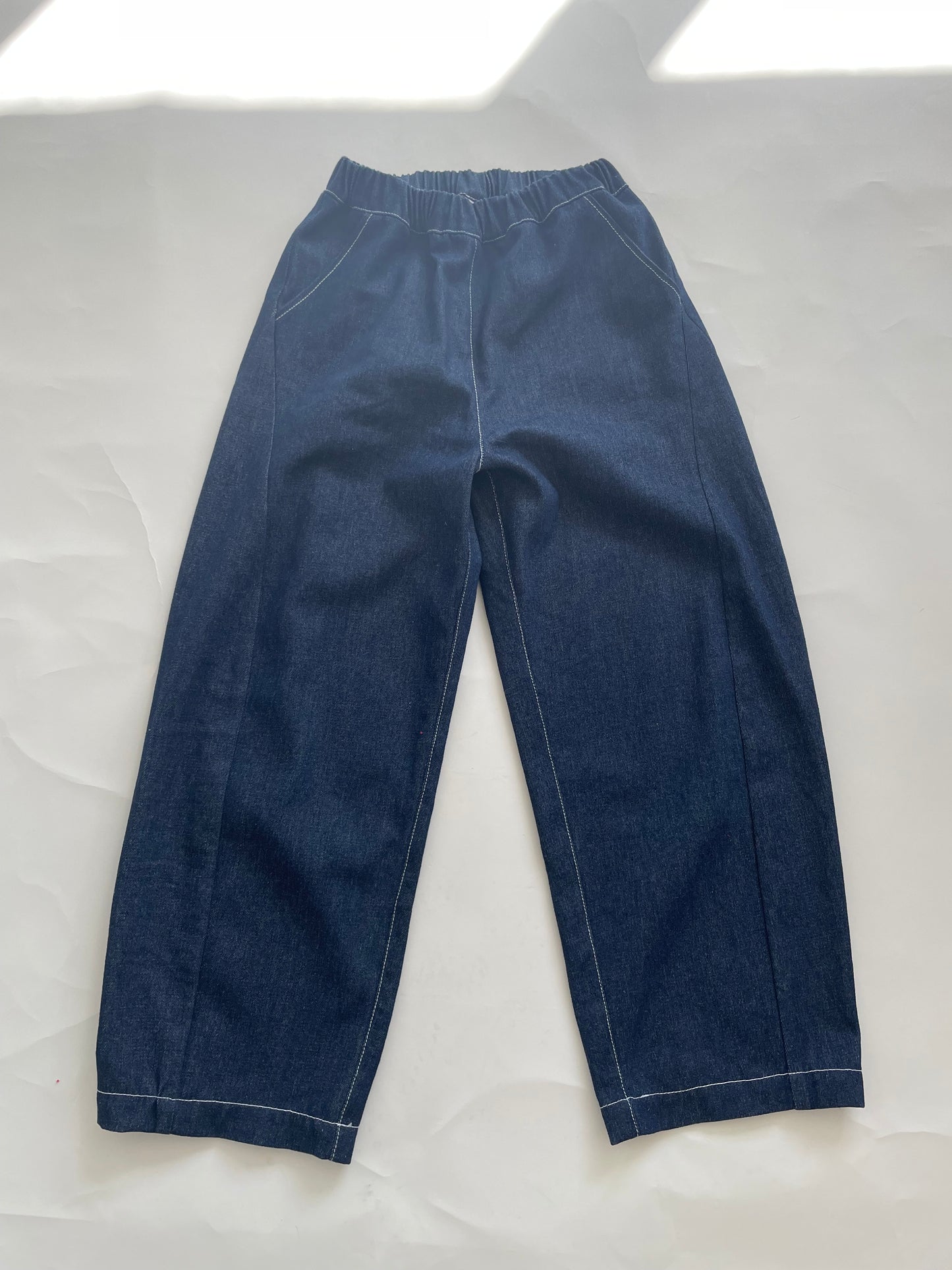 Womens Denim Arc Carved Pants