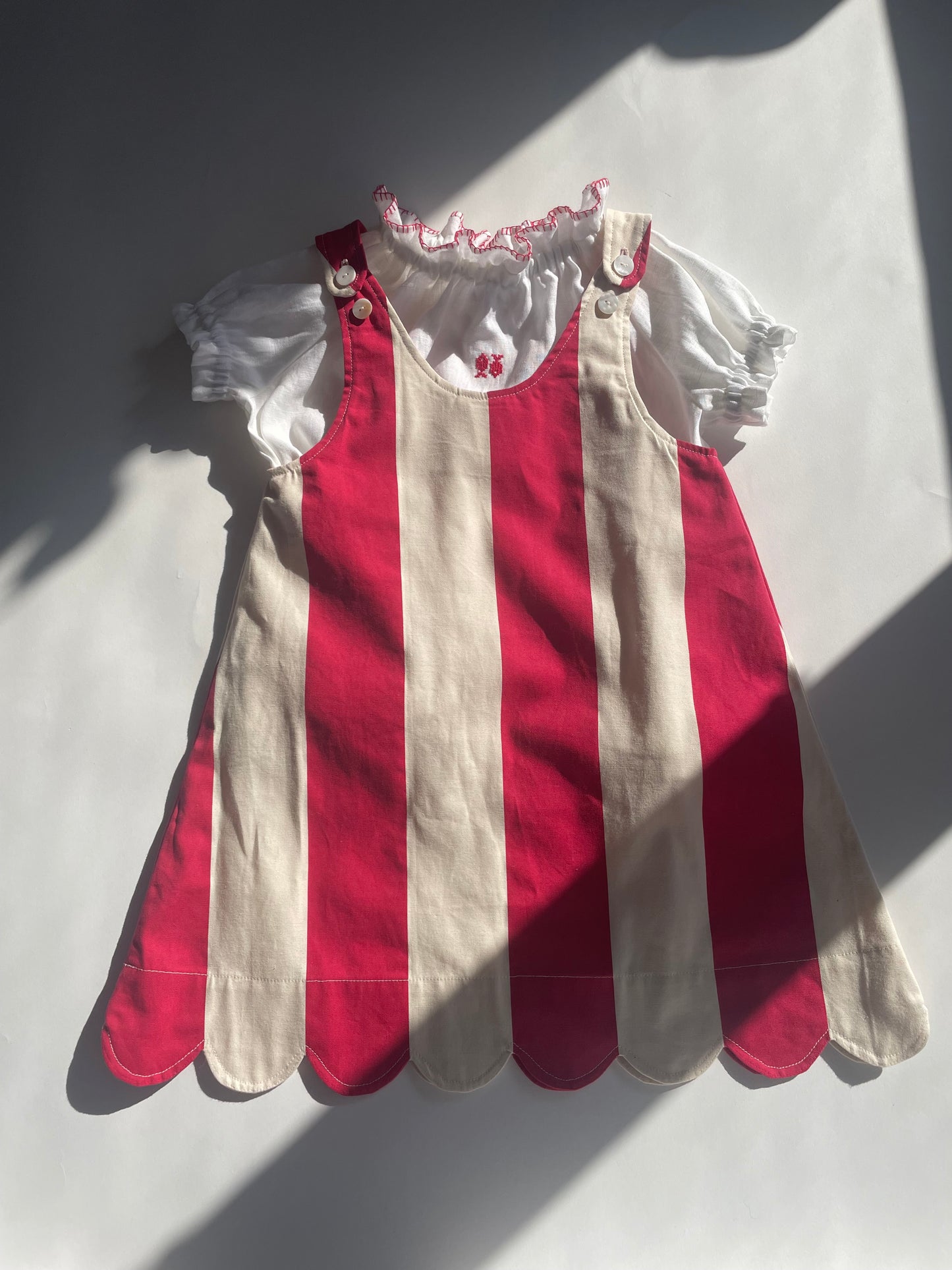 Girls Scallop Market Umbrella Dress