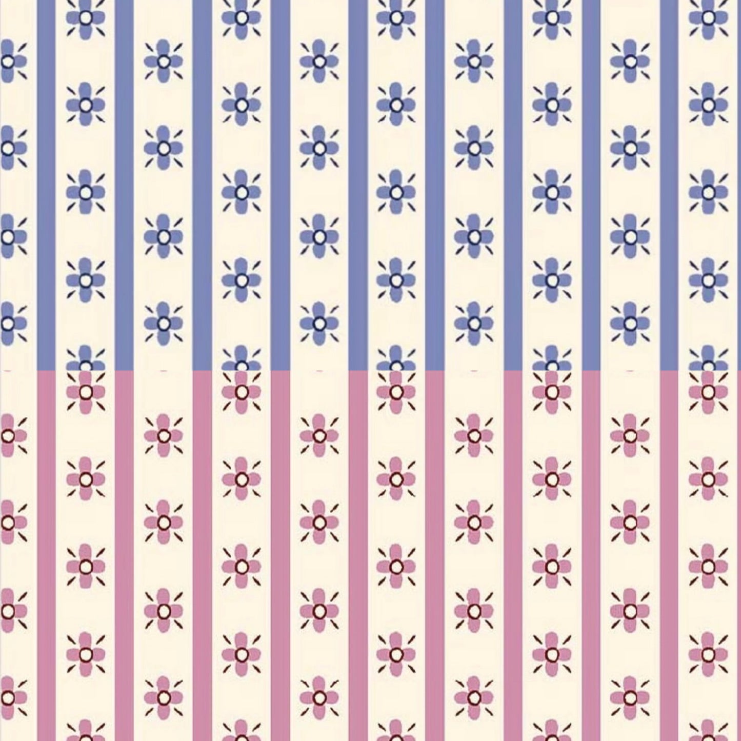 Womens Floral Wallpaper Cotton Pants