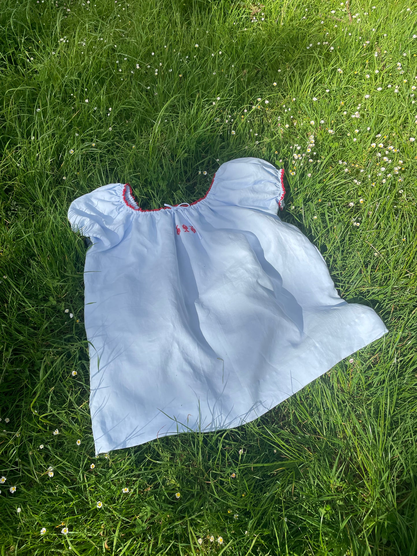 Womens Fish Cross Stitch Mini Dress