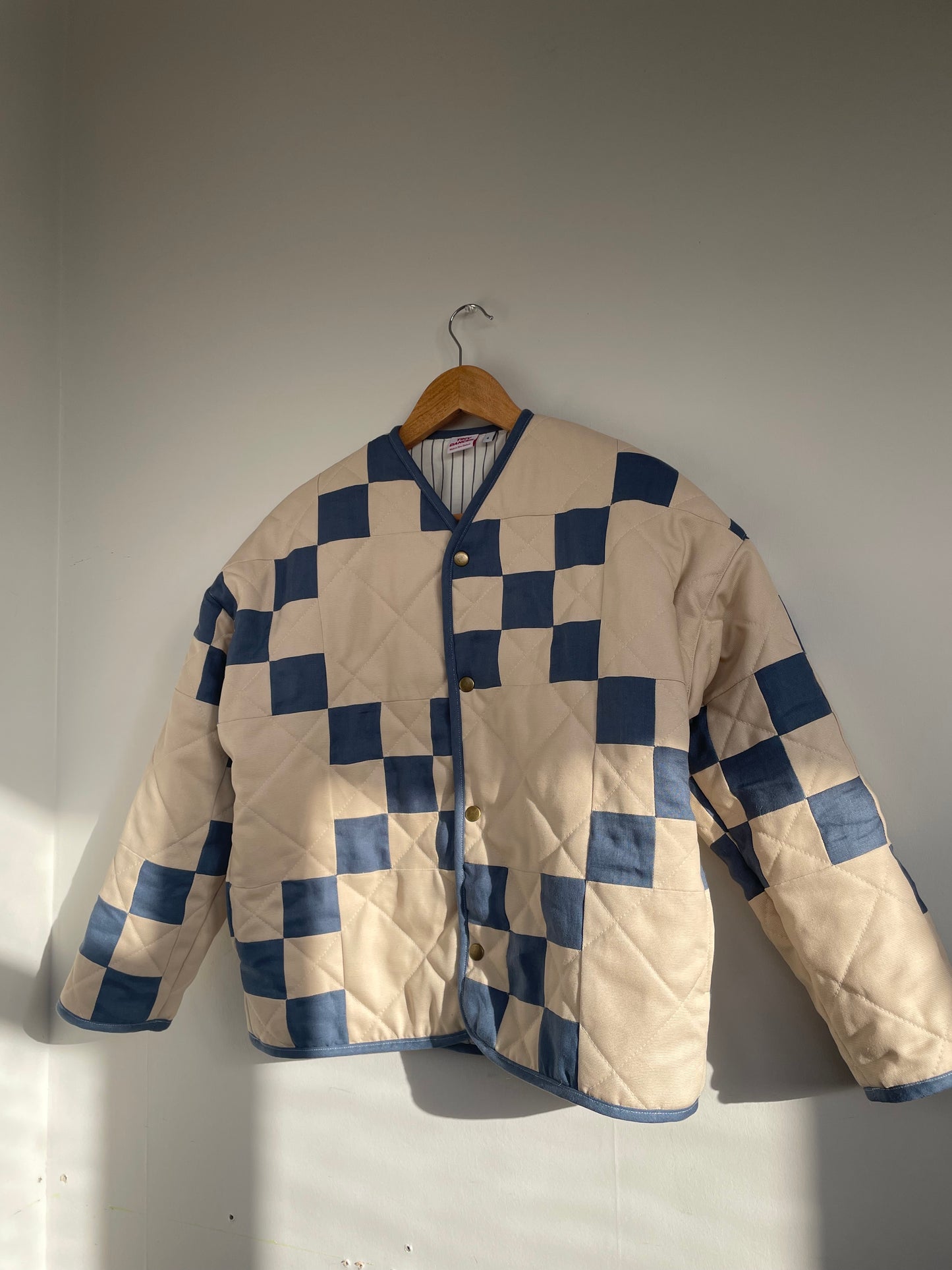 Wonens Irish Chain Wool Quilt Jacket