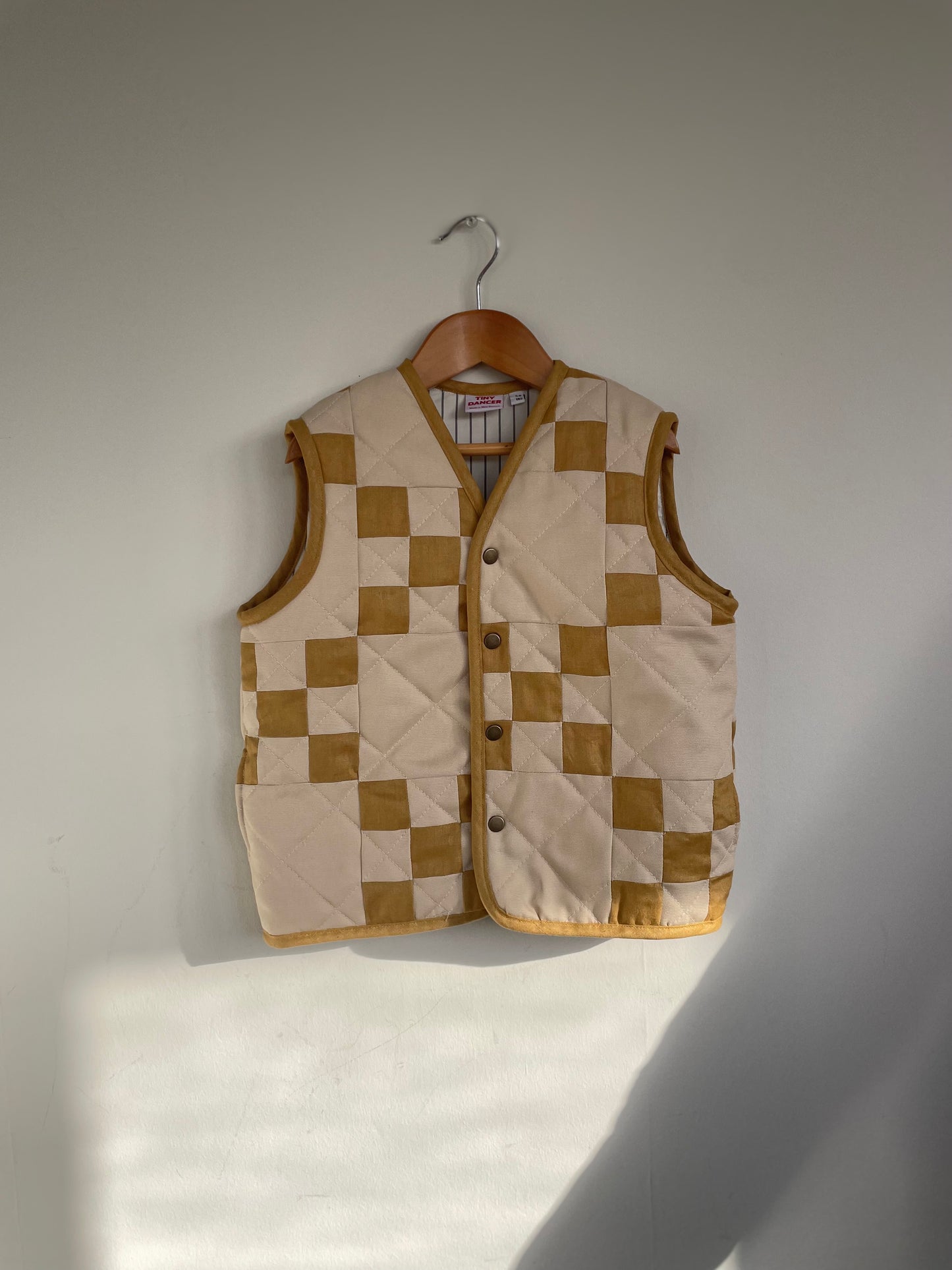 Child Irish Chain Wool Quilt Vest
