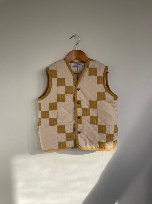 Child Irish Chain Wool Quilt Vest
