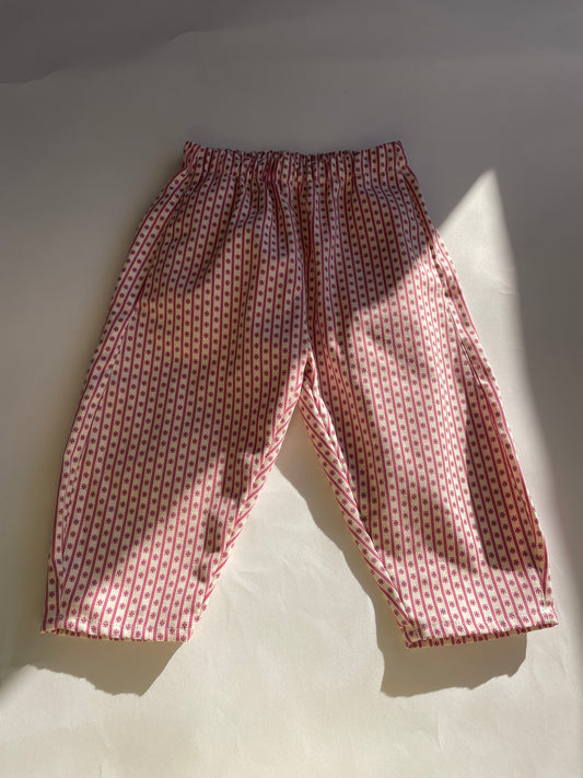 Brand new - ready to ship / Child Floral Wallpaper Cotton Pants /1-2Y