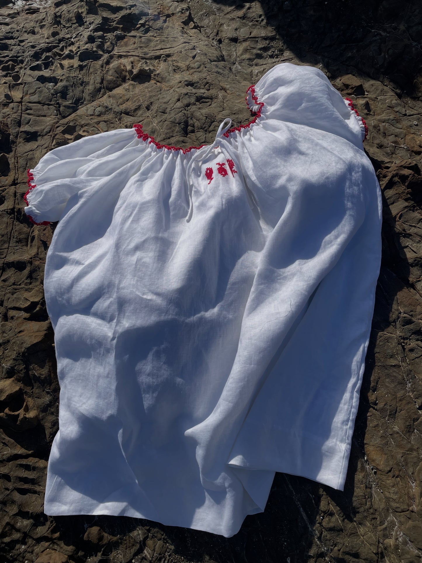 Womens Fish Cross Stitch Mini Dress