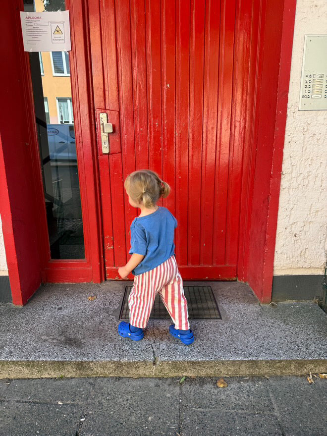 Unisex Child Popcorn Stripe Cotton Pants
