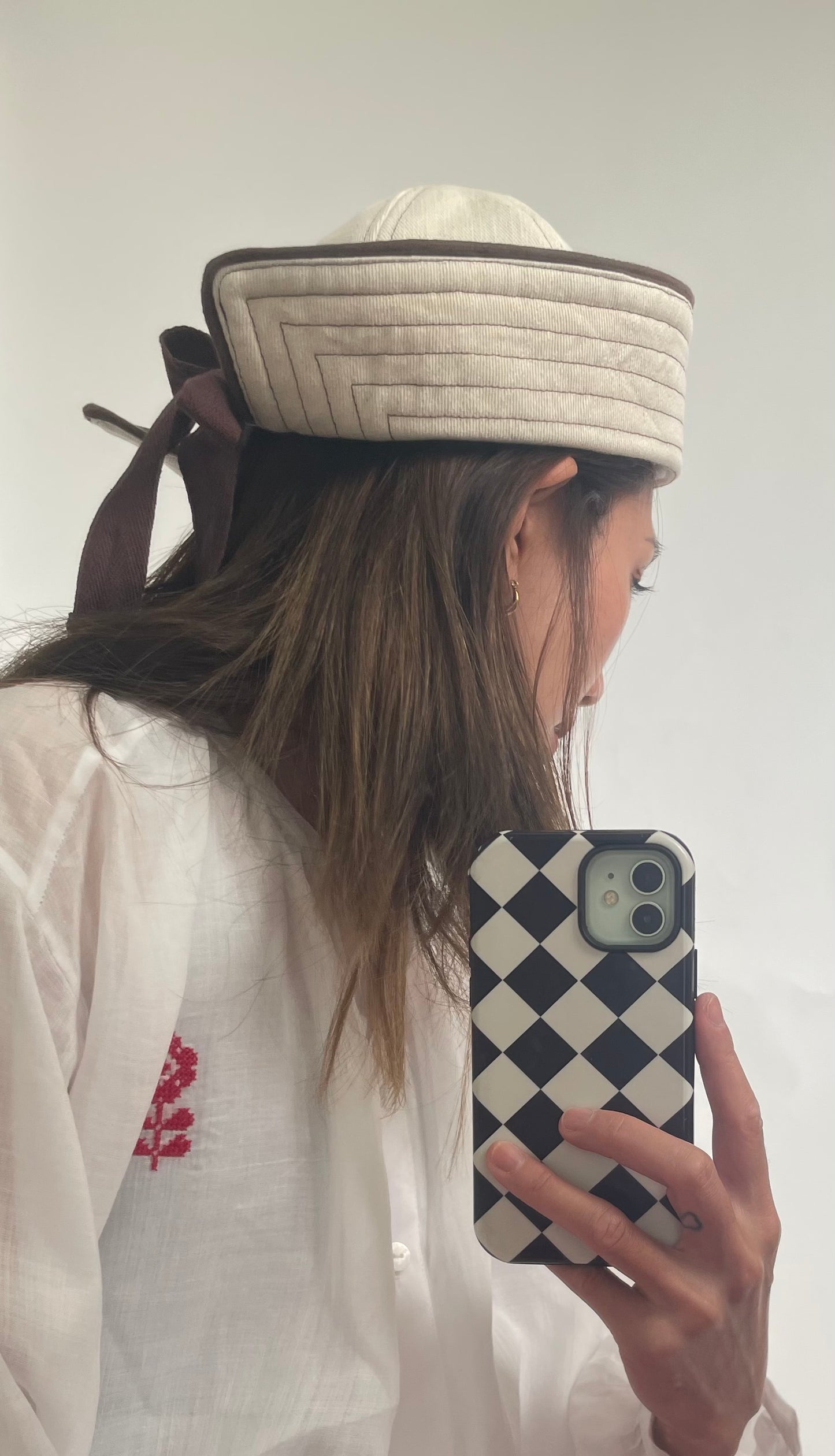 Womens Denim Sailor Hat