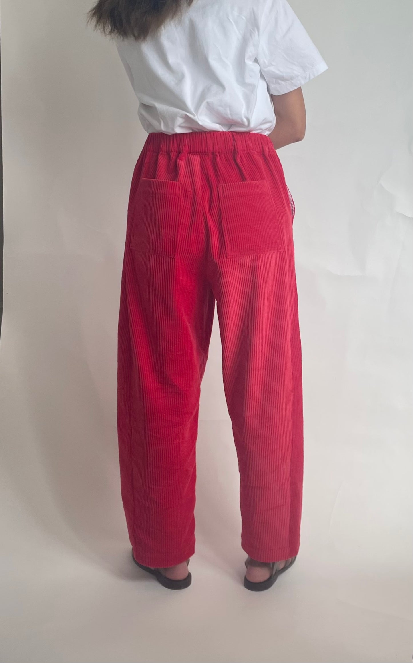 Womens Corduroy Arc Carved Pants