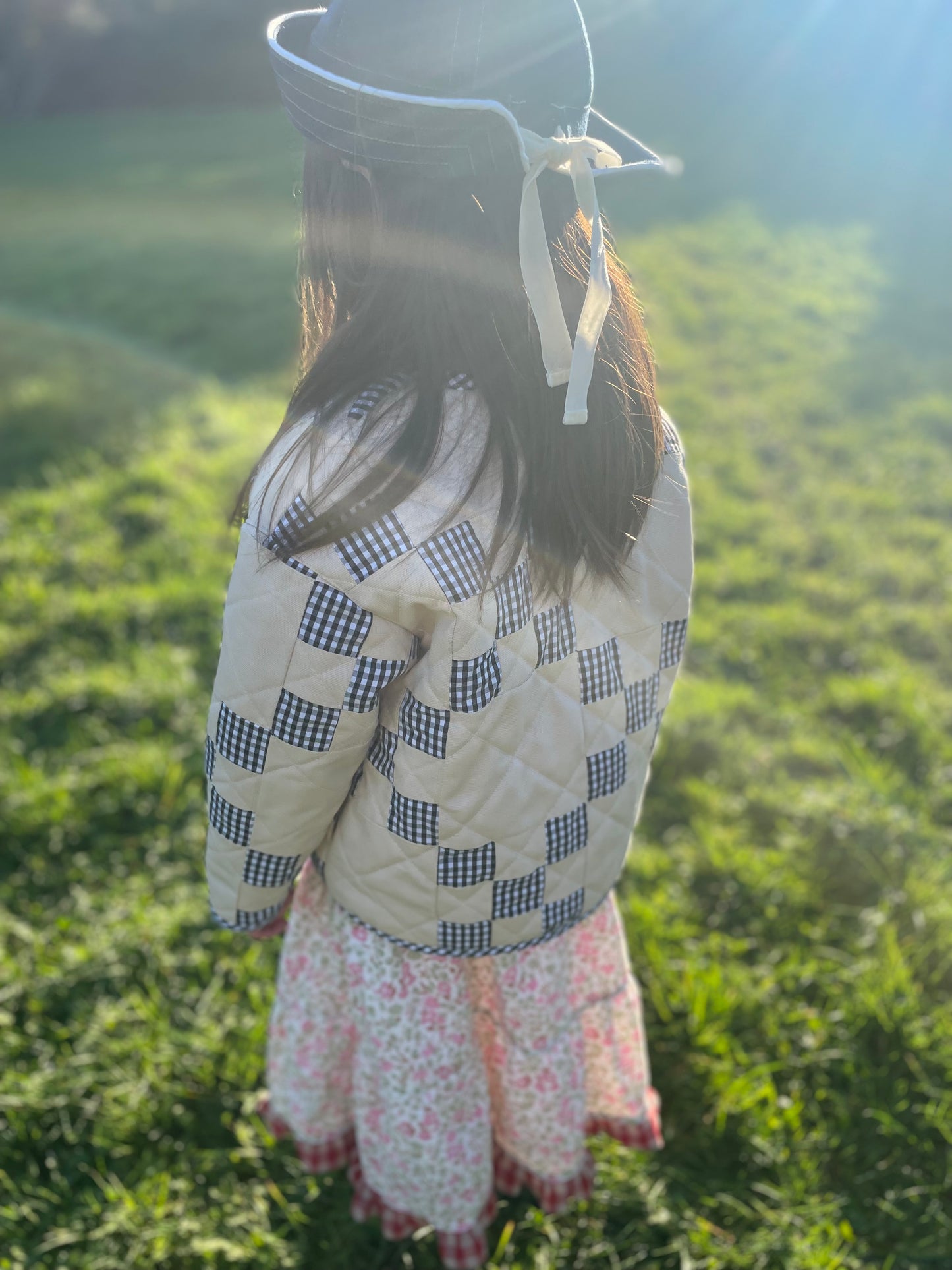 Child Irish Chain Wool Quilt Jacket