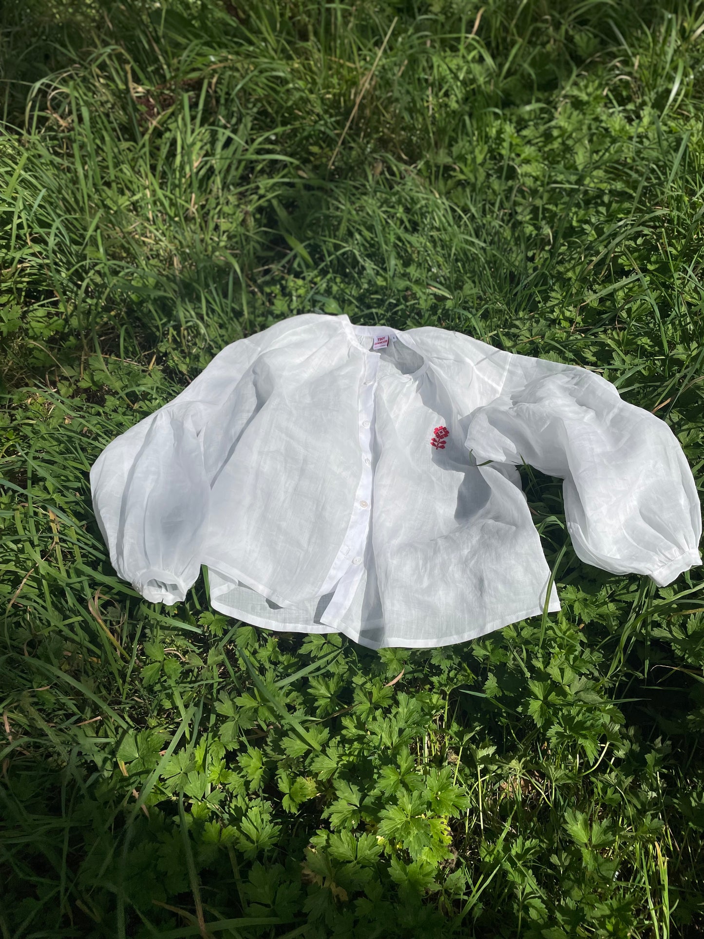 Womens Ramie Garden Folk Blouse