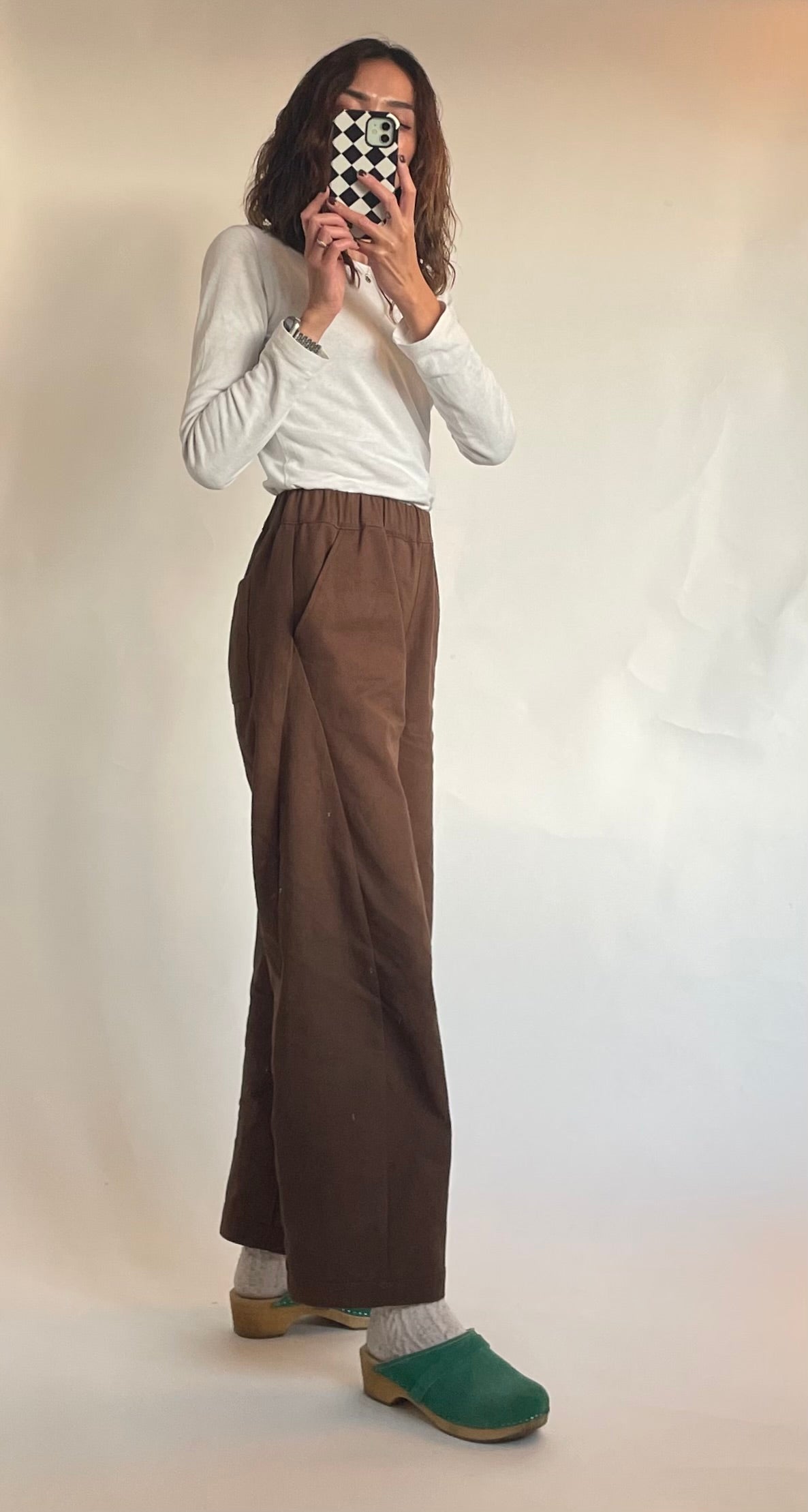 Womens Cotton Arc Carved Pants