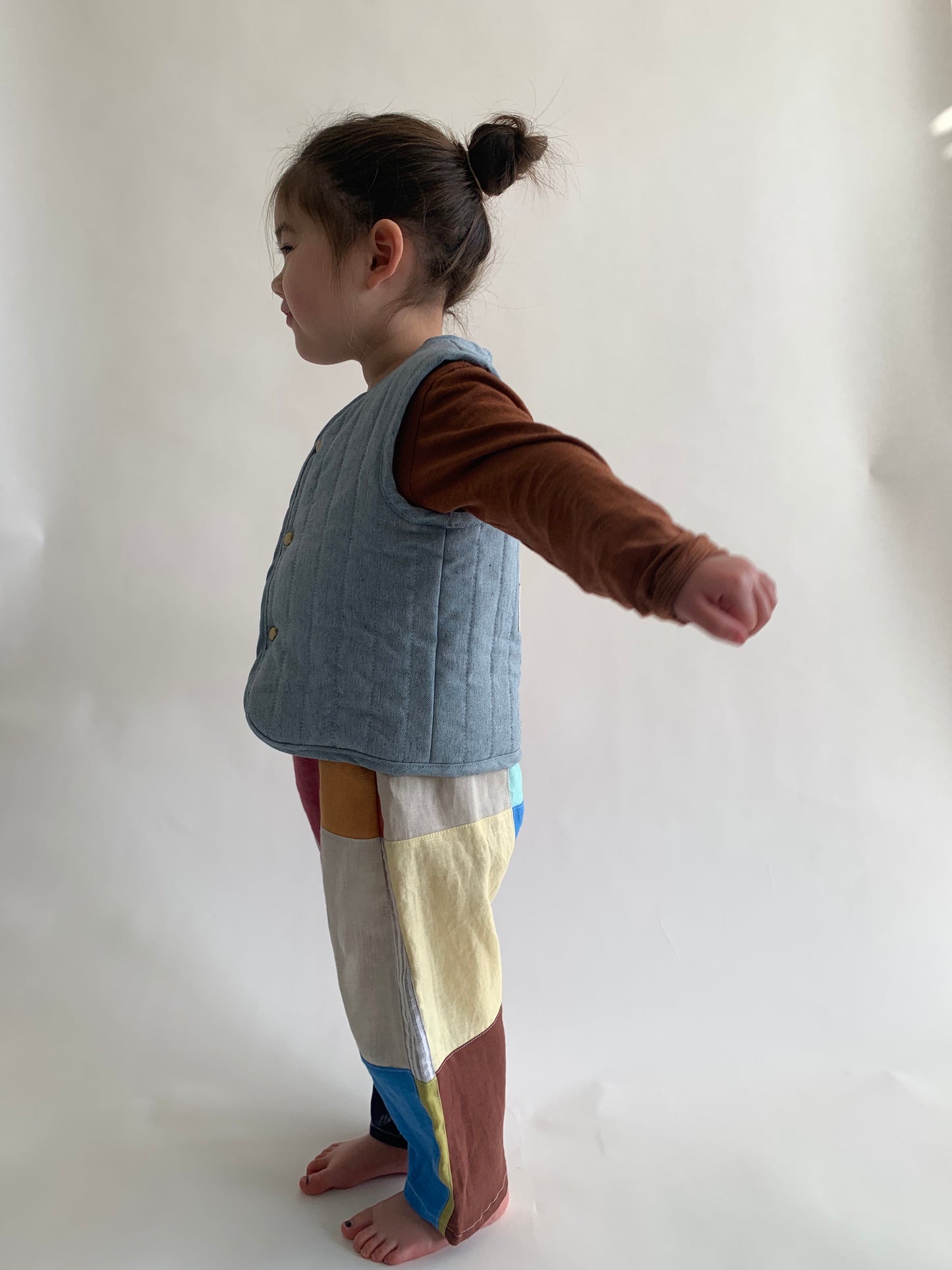 Child Crystal Star Wool Quilt Vest