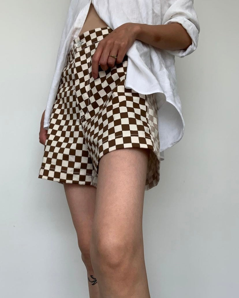 Womens Popcorn Stripe Shorts