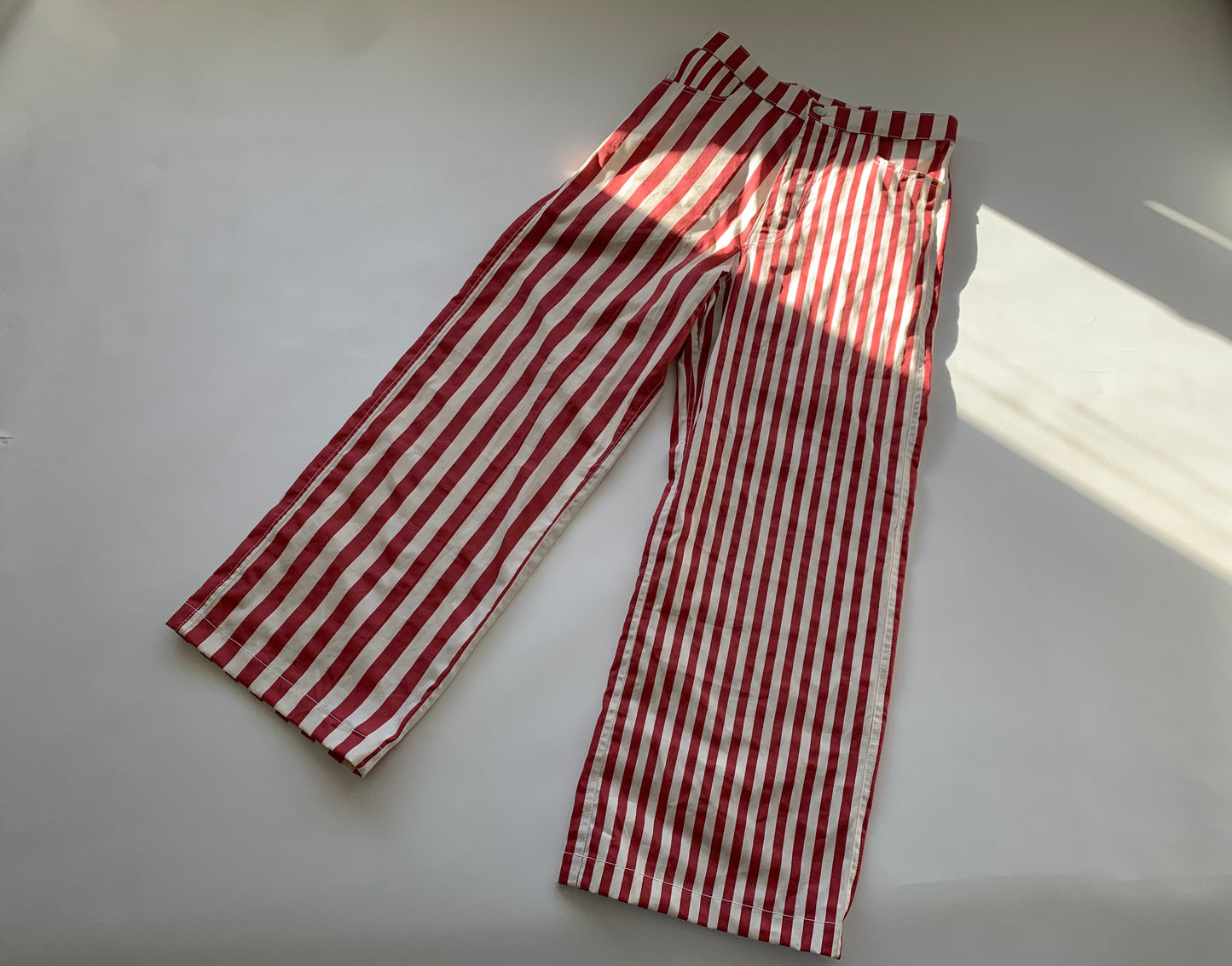 Womens Popcorn Stripe Cotton Pants