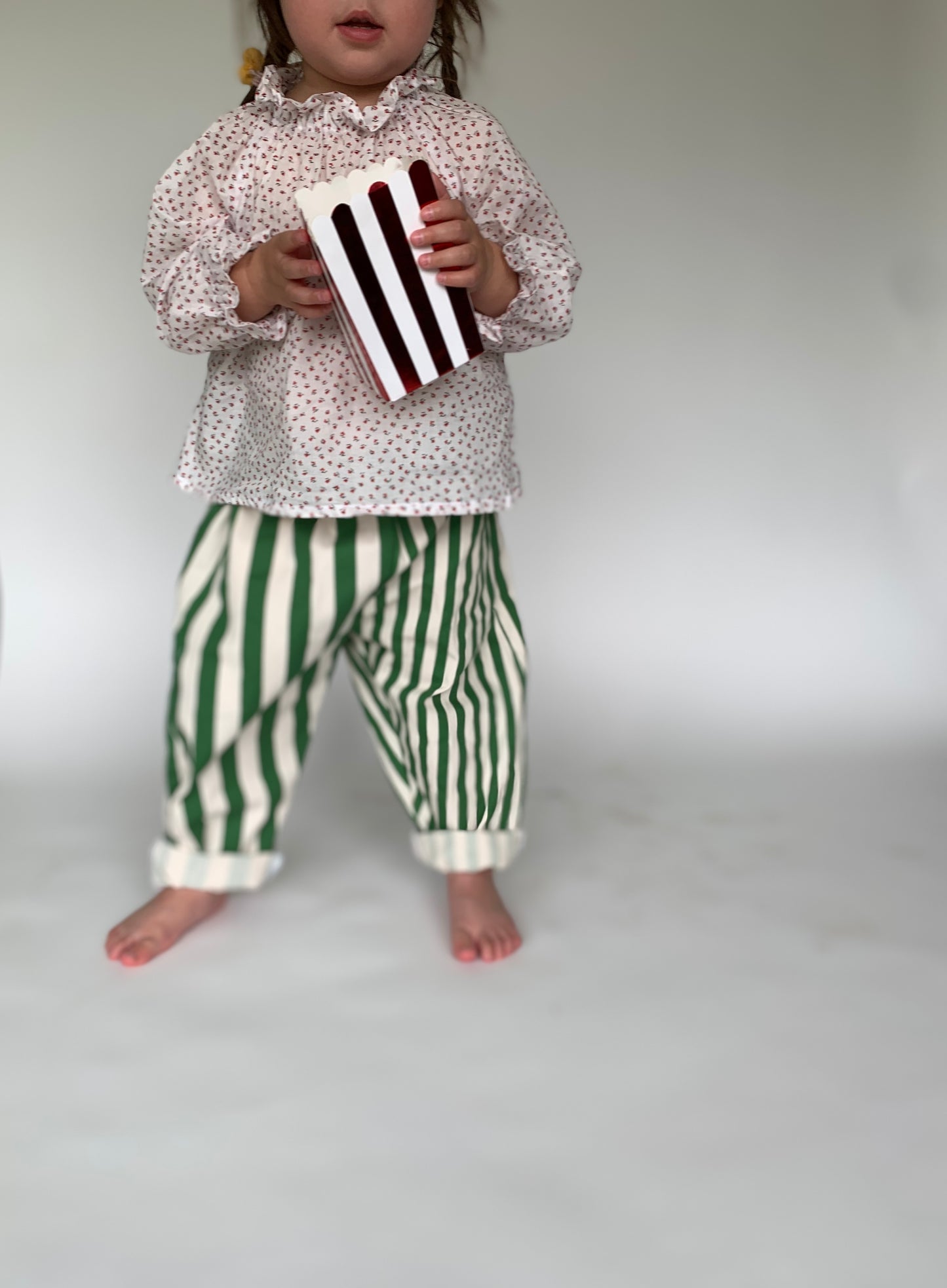 Unisex Child Popcorn Stripe Cotton Pants