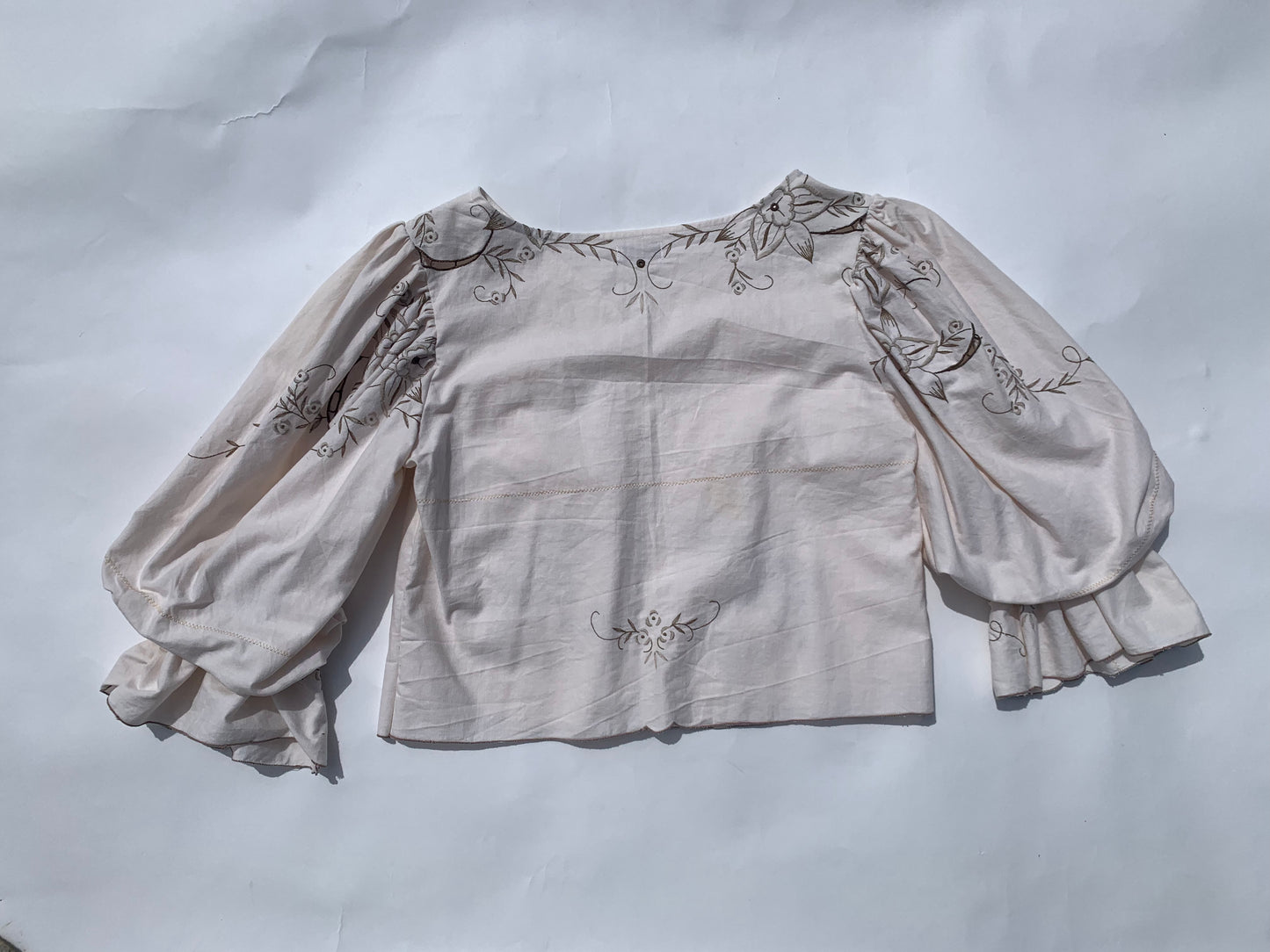 Vintage repurposed fabric blouse /One of a kind (NZ 10)