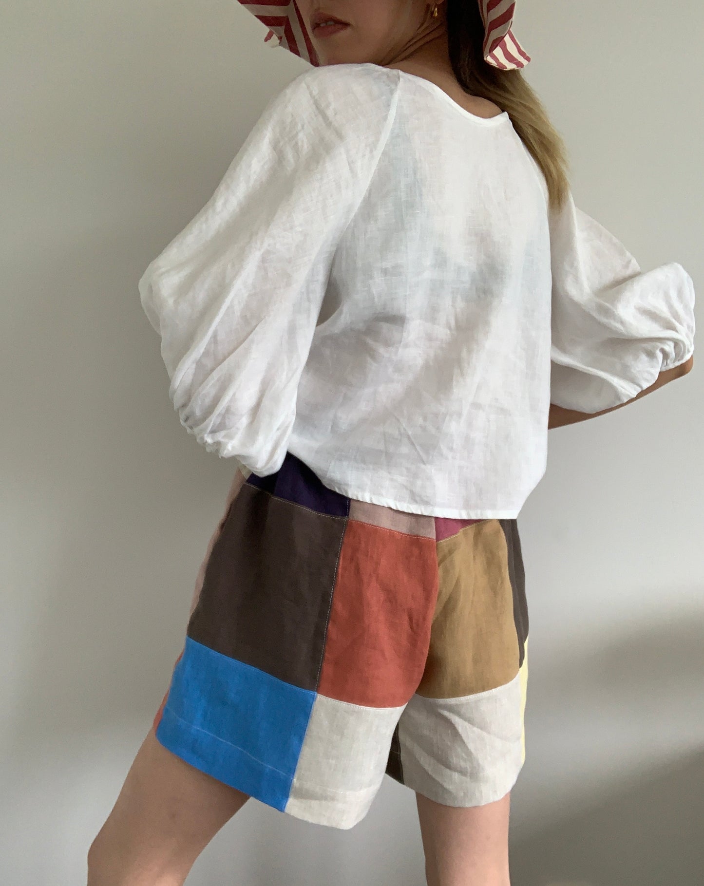 Womens Patchwork Shorts/One of a kind